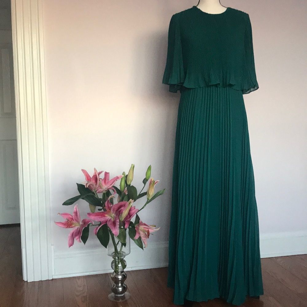Anthropologie Corey Lynn Calter Pleated Maxi Dress